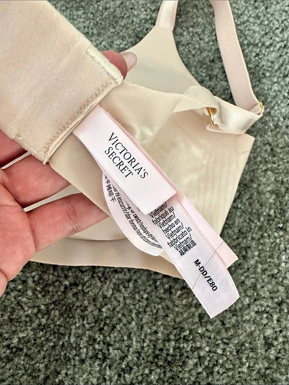 Victoria's Secret Lightly Lined Smooth Wireless Bra Pink M-DD/E Like New